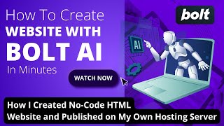 How To Create Website With Bolt Ai | Bolt Ai Website Builder | No code HTML Website screenshot 5
