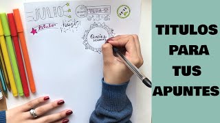 TÍTULOS BONITOS PARA TUS TAREAS Y APUNTES - IDEAS TUMBLR - TÍTULOS BONITOS PARA TUS TAREAS Y APUNTES - IDEAS TUMBLR -