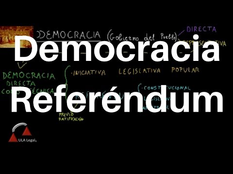 Video: Referéndum Como Forma De Democracia