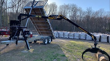 Walk around and specs video, AM716-1600 log loader dump trailer