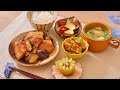作り置きなし！20分で一汁三菜晩ごはん
