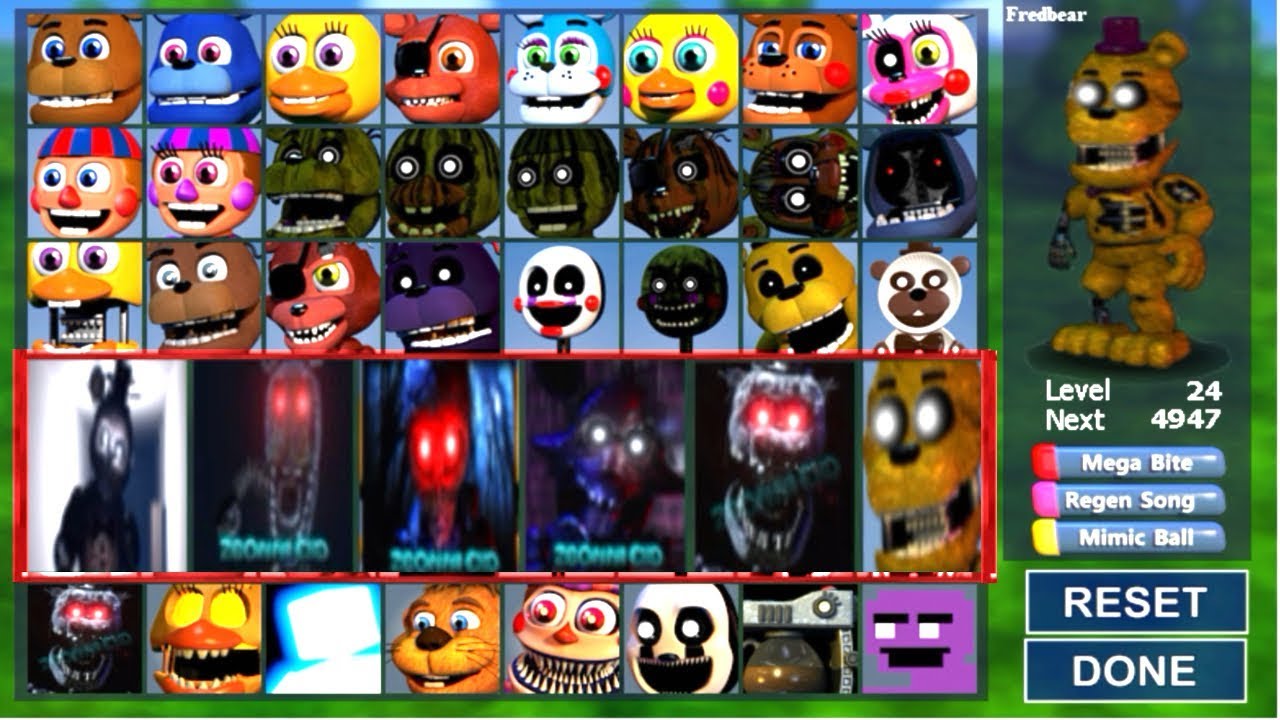 The Joy of Creation Animatronics in Fnaf World! (Mod) #Fnaf (Ignited ...