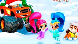 Christmas Festival - Shimmer and Shine, Bubble Guppies, Blaze.  Games online screenshot 3