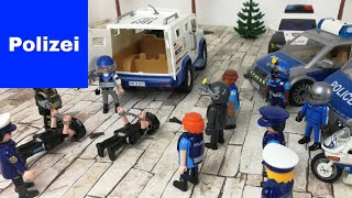 Playmobil Police - the wrong policeman - raid on the money transporter 4K