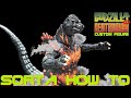 Custom NECA Godzilla 1989 (Burning Godzilla 1995) Heisei Kaiju Figure - Sorta How To