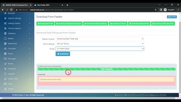 Siakad Baru - Download data Mahasiswa dari Neo Feeder Dikti