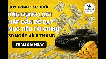QUY TRÌNH CÁC BƯỚC ỨNG DỤNG LUẬT HẤP DẪN ĐỂ ĐẠT MỤC TIÊU TÀI CHÍNH 30 NGÀY VÀ 6 THÁNG