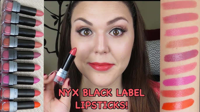 Nyx Black Label Lipstick Swatches! - YouTube