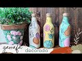 Pintura Orgânica - Decorando garrafa - Diy