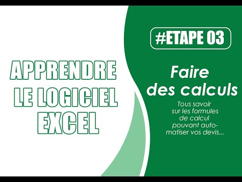 APPRENDRE EXCEL POUR FAIRE DES DEVIS EN CONSTRUCTION ( LES FORMULES DE CALCULS ).