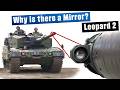 Leopard 2 why a mirror on the gun barrel