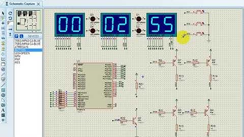 Clock Simulation by Proteus