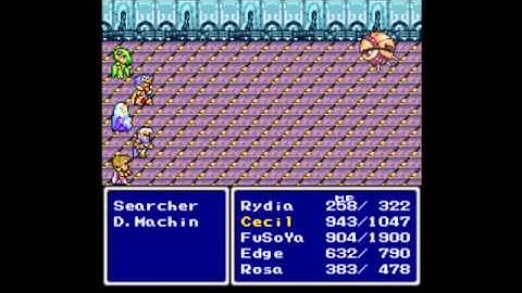 Final Fantasy IV Speedrun - Updated DMachine Grind (Back Attack/Surpised!)