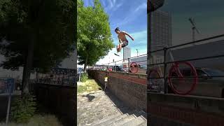 Big Monkey vault on a thin rail #parkour
