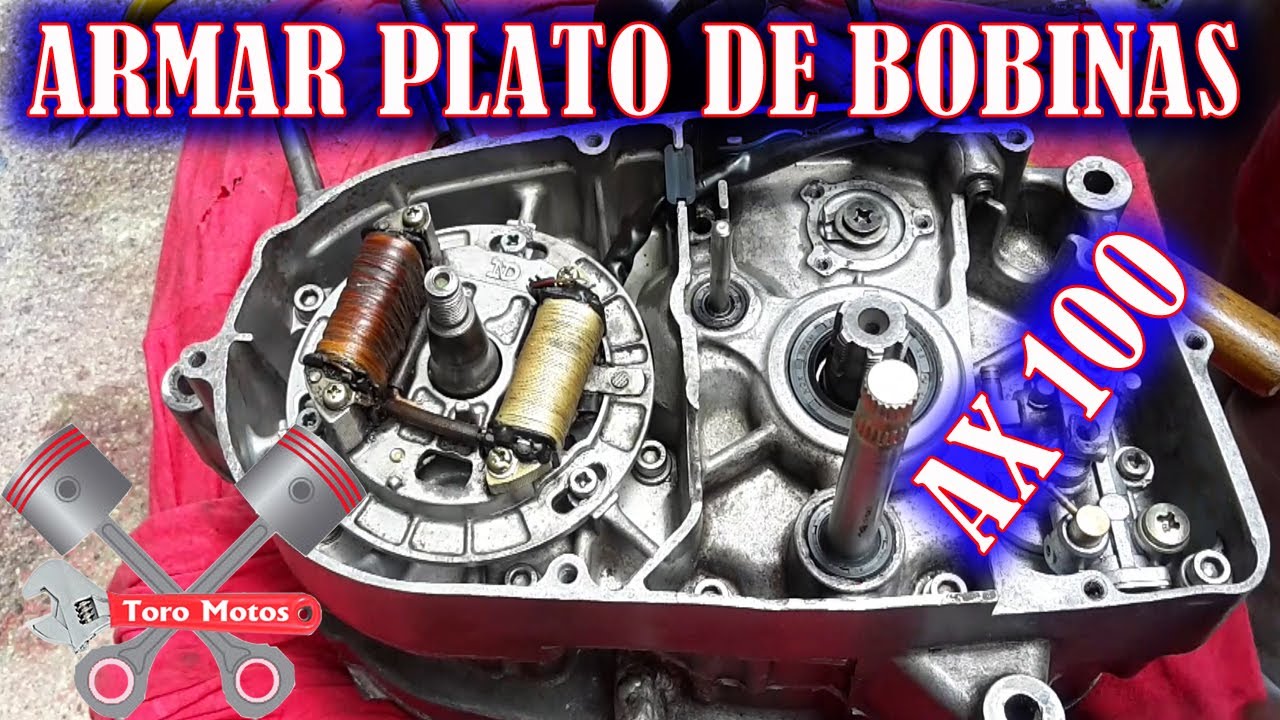 Suzuki AX 100 Armar Plato De Bobinas Y Volante Magnética | ToroMotos