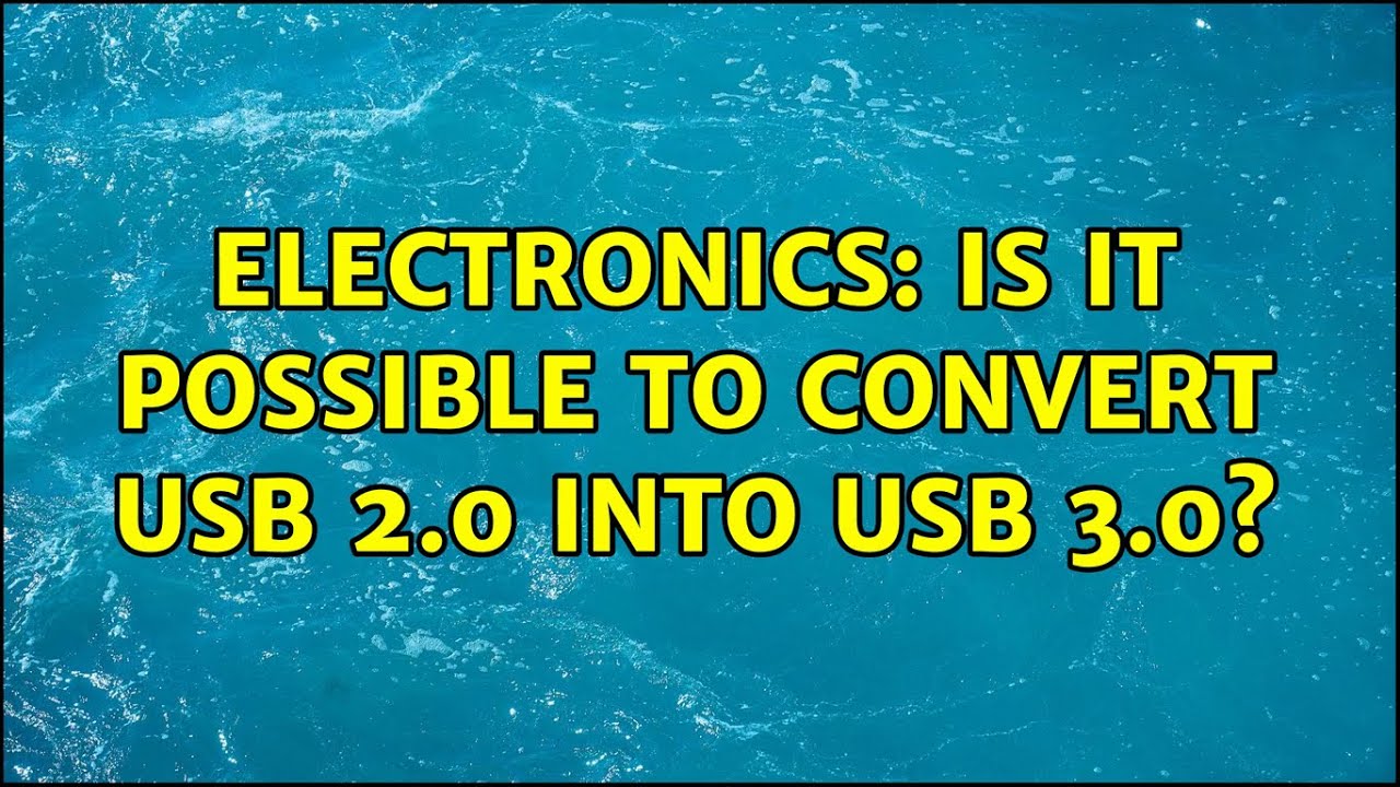 Upgrade USB 2 to USB 3, Techblog