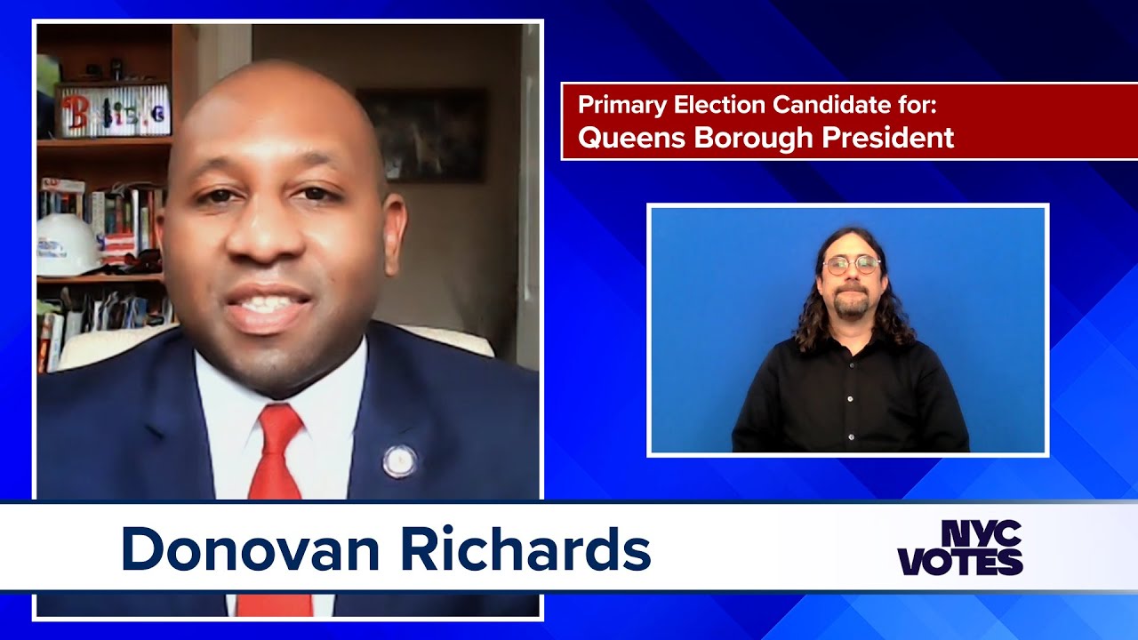 Donovan Richards Candidate for Queens Borough President 2021 Primary Election YouTube