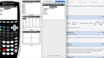 Calculating probaility of sample proportion on ti84