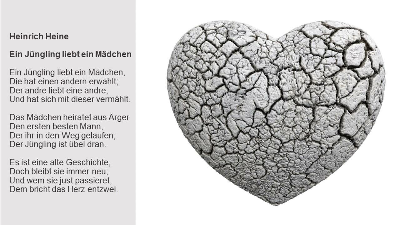 Heinrich Heine Ein Junge Liebt Ein Mädchen Interpretation