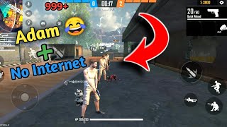 NO INTERNET PRANK 😂 IN CLASH SQUAD RANK.. WITH ADAM 😄.. GARENA FREE FIRE.. screenshot 5