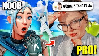 Valorant'ta DİYETİSYEN RADIANT KIZ bana koçluk yaptı. Önce KÖTÜ oynadım SONRA instamı istedi!!