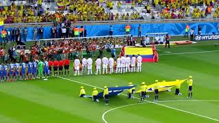 El Himno de colombia Tras 16 Años de Ausencia en un Mundial | Colombia 3-0 Grecia (Brasil 2014)