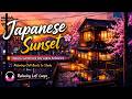 Japanese Sunset Lofi 🏯 Sakura, Lanterns &amp; City Lights Ambience | Relaxing Chill Beats to Study