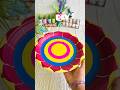 💫Waoo!! Beautiful Rangoli from paper plate #shorts #diwalicrafts #handmade #craft