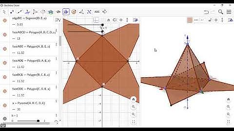 Tutorial Menggambar Limas dan Jaring jaringnya dengan Geogebra