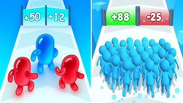 Join Blob Clash 3D vs Count Master vs Rope Man Run All Levels Gameplay