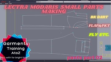 Lectra Modaris tutoarial Dart making📱 Garments Training a to z📱 How to Lectra Modaris Pant Pattern