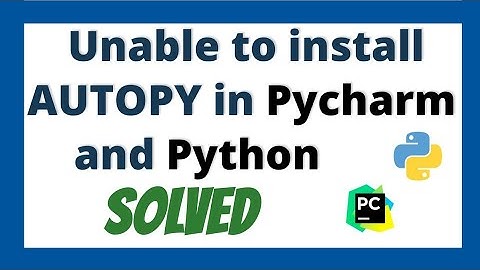 Autopy python library not installing solved | error occurred when installing package autopy Pycharm