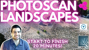 Create A PHOTO-SCANNED LANDSCAPE in Under 20 Minutes! Drone Deploy to LUMION!