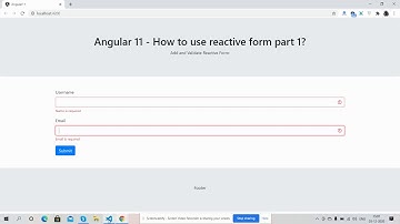 Angular 11 Reactive Form Working Demo Part1