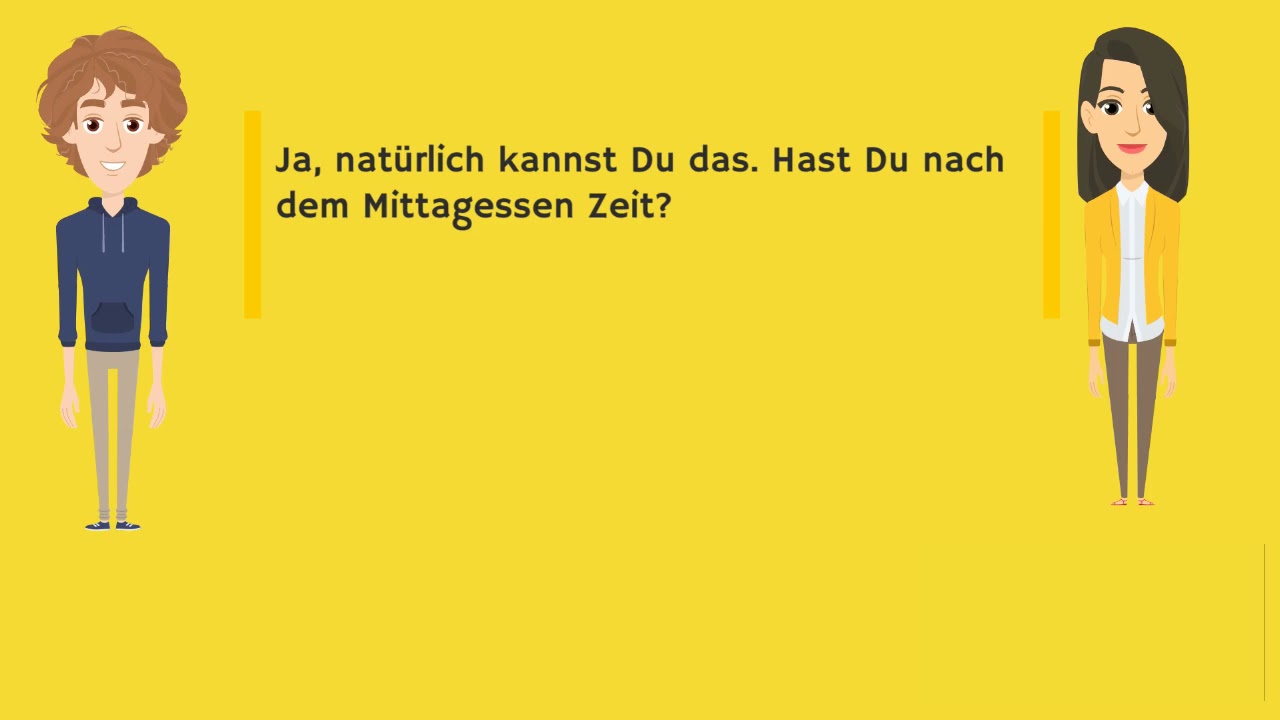 deutsch lernen | mit dialogen | A1 | A2 N6 | petit dialogue en allemand ...