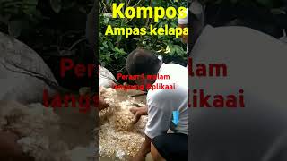 Bekatul/Ampas kelapa jadi kompos‼️cukup semalam# #shortvideo