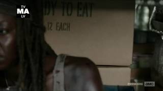 The Walking Dead 7x12 Rick Tells Michonne To Lead If He Dies