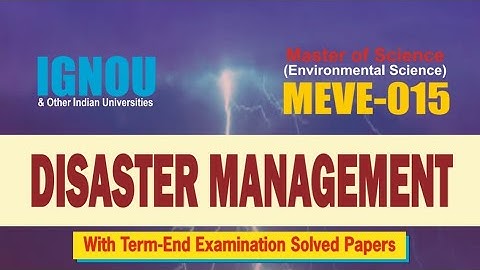 MEVE-015 Disaster Management @zigmabookcentre
