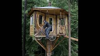 Bicycle Elevator in a tree house 🏡🚲