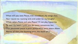 Gerard Manley Hopkins:  Peace