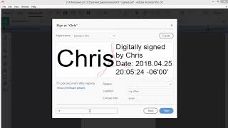 Acrobat Pro DC - Apply Digital Signatures