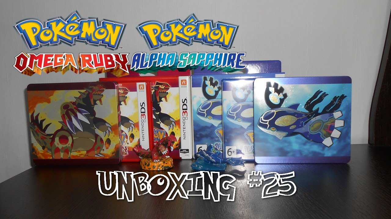 Pokemon Omega Ruby & Pokemon Alpha Sapphire - Limited Steelbook Editions (3DS) - Unboxing #25