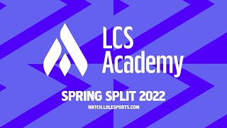 CLGA vs EGA | Week 8 Game 1 | 2022 LCS Academy Spring Split | Counter Logic Gaming vs. Evil Geniuses