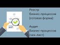 Реестр бизнес-процессов. Аудит бизнес-процессов