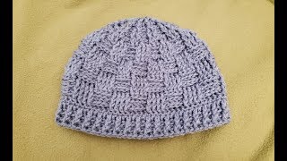 The Basketweave Hat Crochet Tutorial!