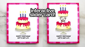 DIY Interactive Slider Card (No Dies) - Stamp With Simon