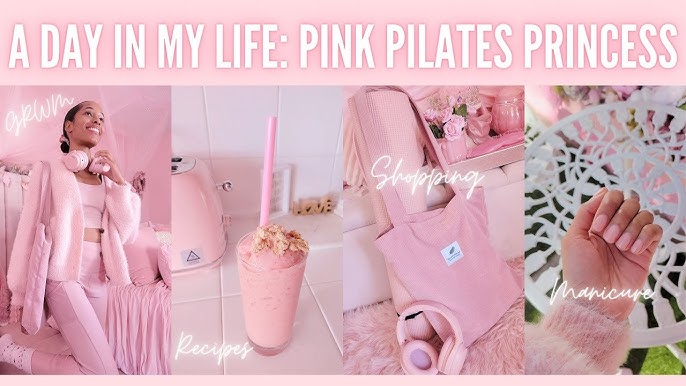 living like a pink pilates princess for a day🎀🤍 (pilates, soft makeup  tutorial, cooking & skincare!) 