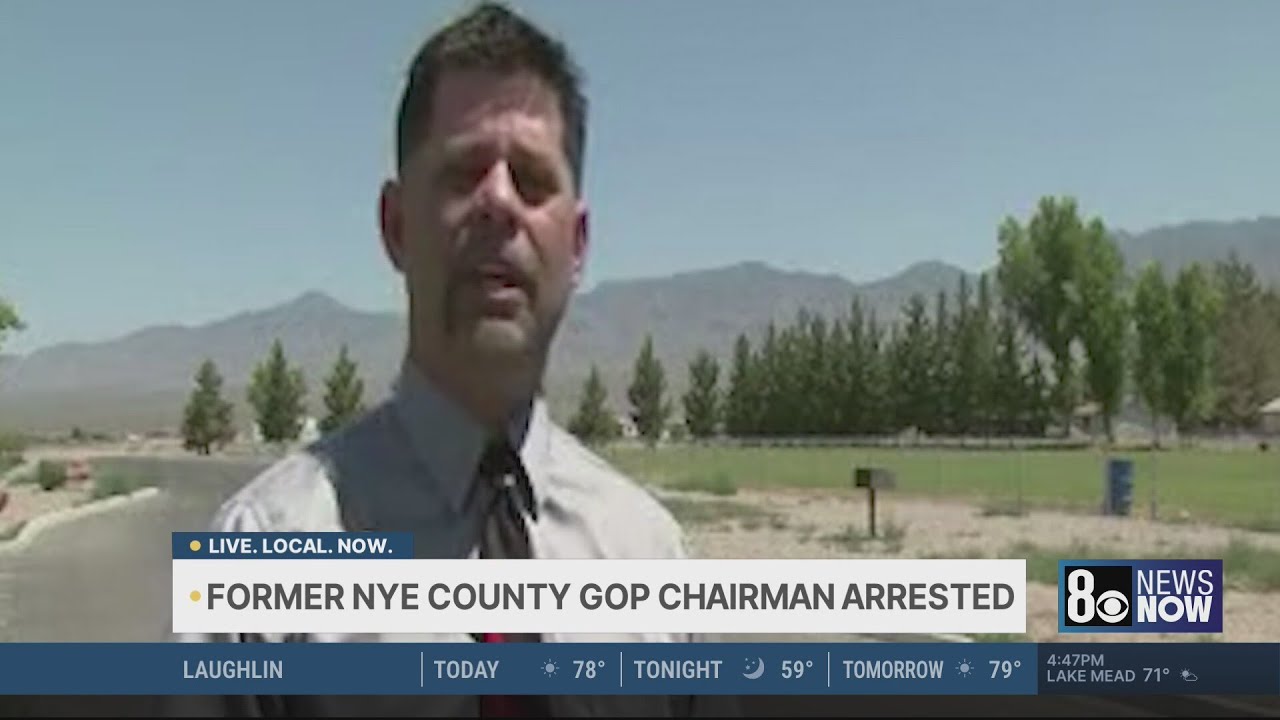 NYE county former GOP leader arrested on child porn charges