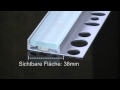 Aluschiene für LED Lichtleiste.MP4 YouTube
