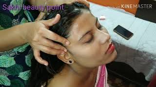 Oil massage for hair growth//proper way to apply oil  on head//relaxing head massage step by step
